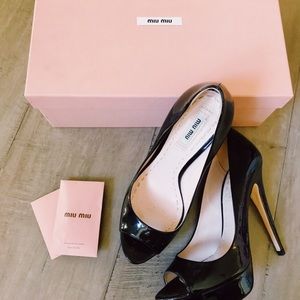 Miu miu open toe pumps